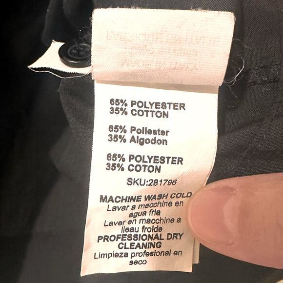 BEBE Made in Italy Ruffle Off the Shoulder Button Front Top, size M - Picture 5 of 7